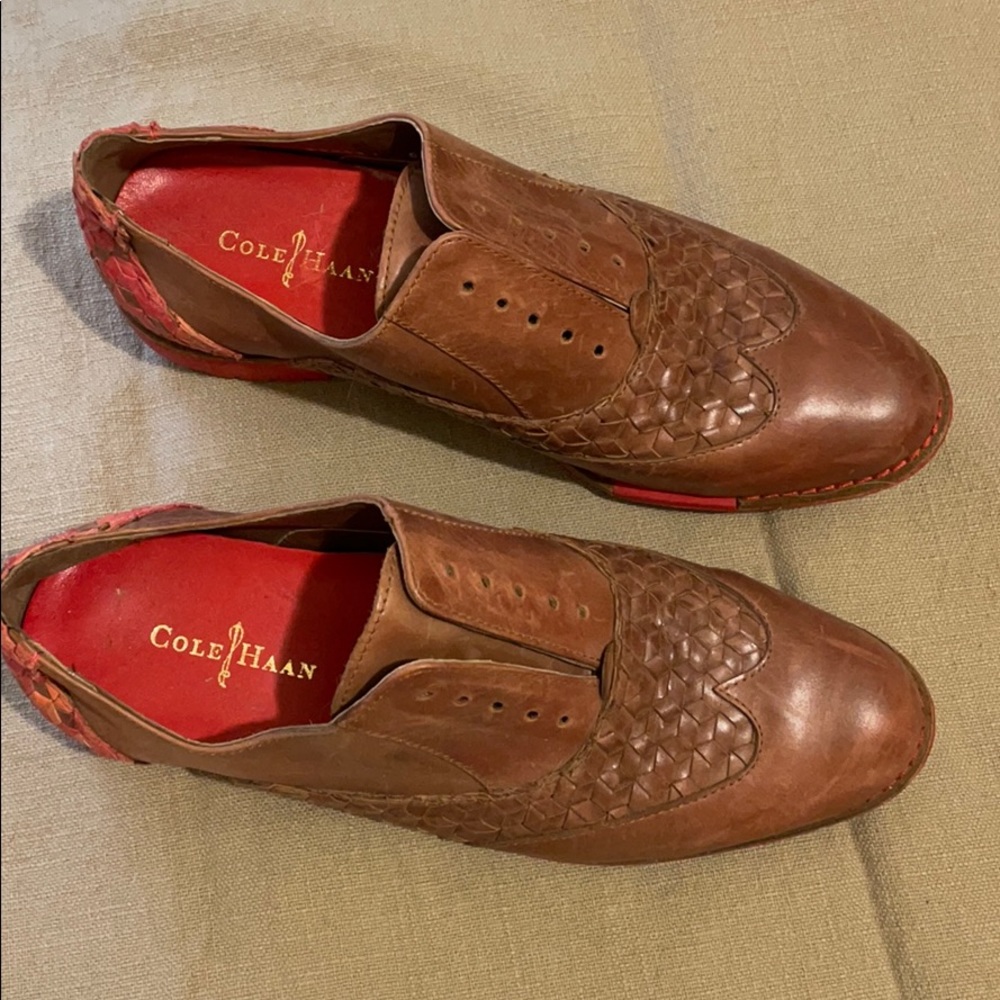 Cole hand brown Leather loafer / oxford